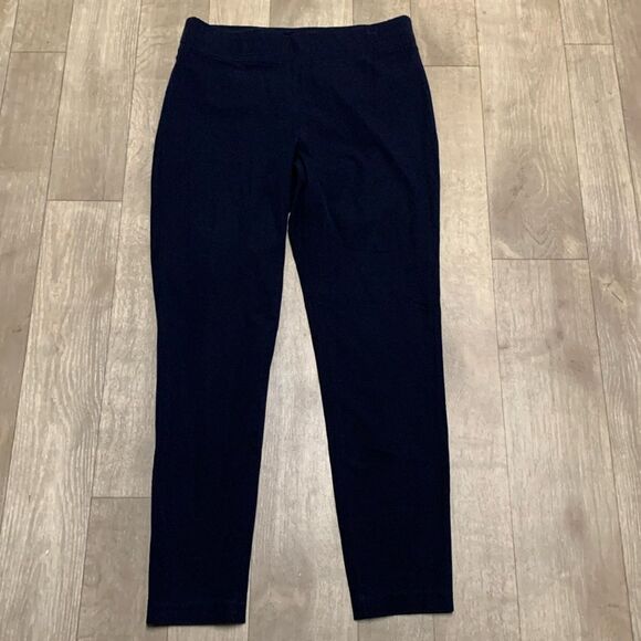 Womens Talbots Skinny Navy Blue‎ Ankle Pull On Stretch Jegging Pants - Picture 1 of 6